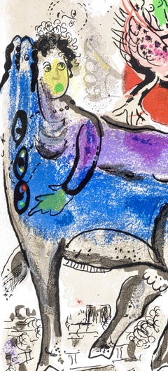 Marc Chagall, The Blue Cow, from XXe Siecle, 1967