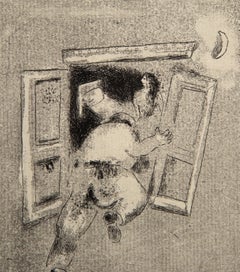 La Visite par la Fenetre, From Maternite - Modern Etching by Marc Chagall