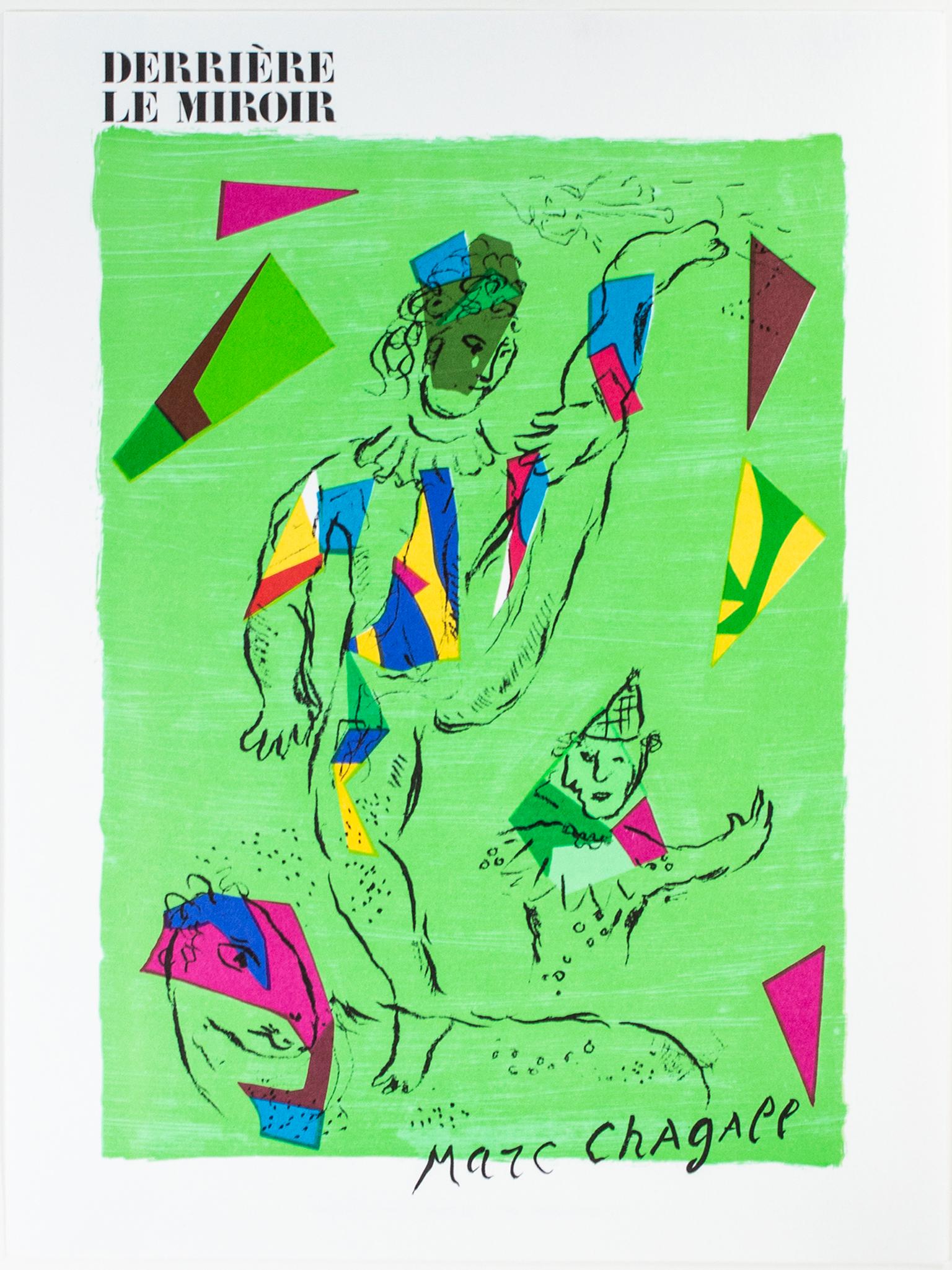 « L'Acrobate Vert - Coverture (The Green Acrobat) », une lithographie originale en couleur - Print de Marc Chagall