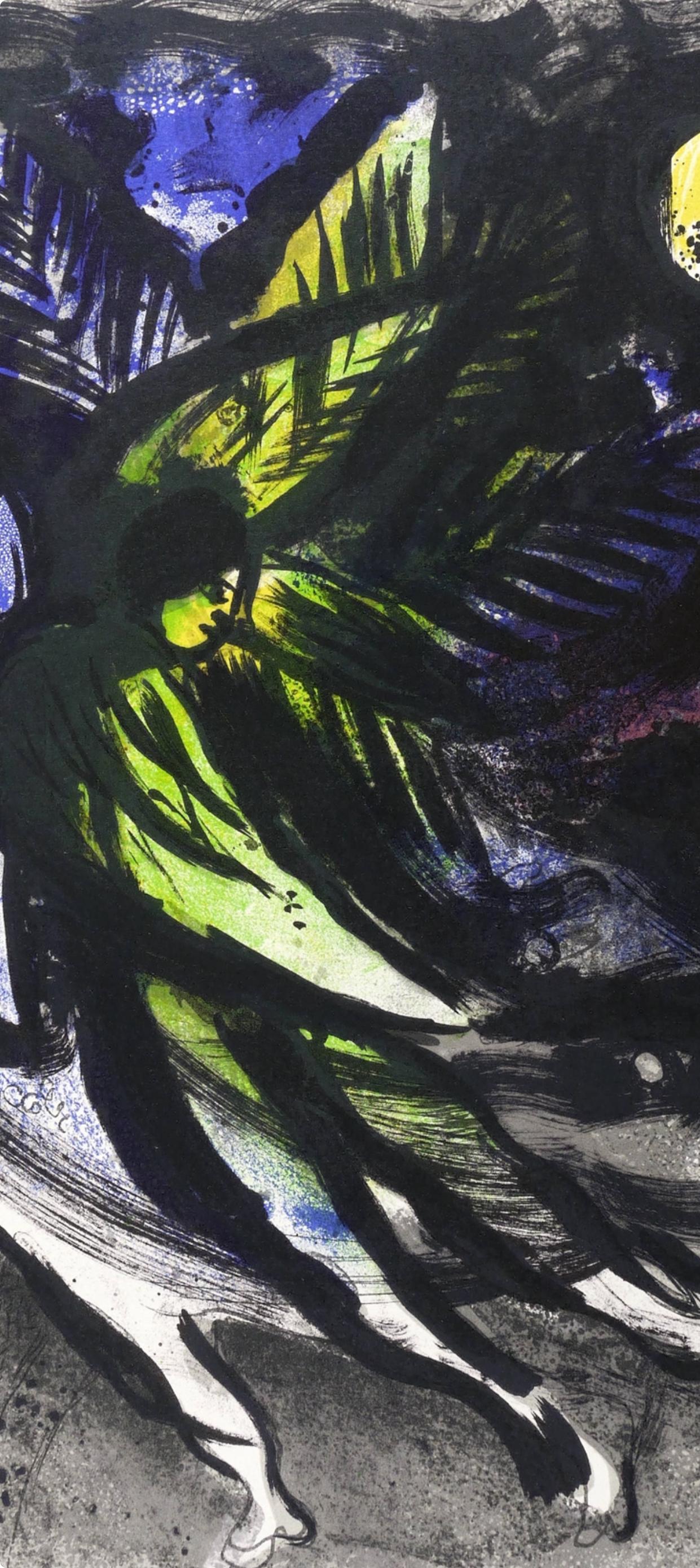 L'Ange (Cramer 43; Mourlot 288), The Lithographs of Chagall - Expressionist Print by Marc Chagall