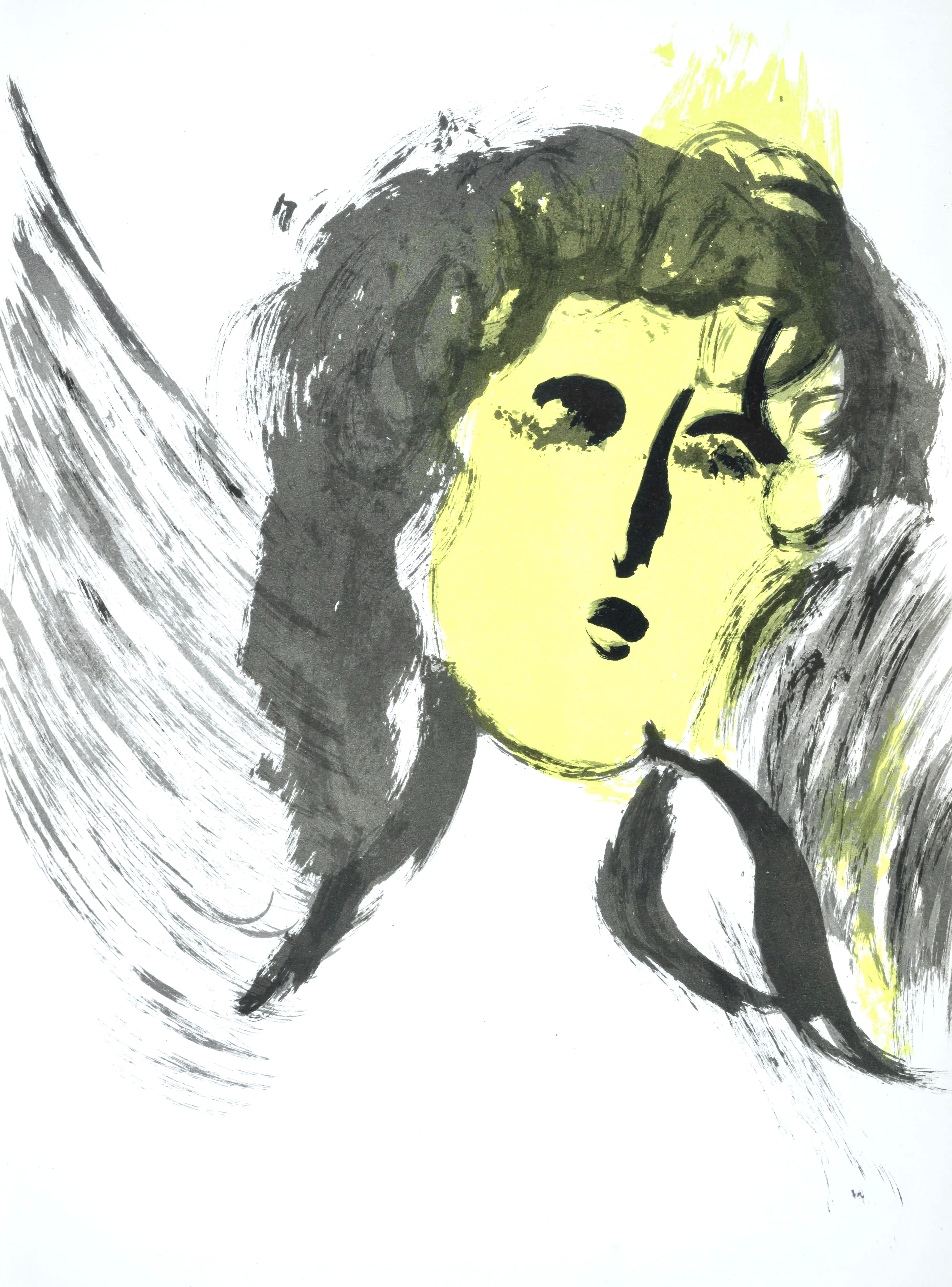 L'ange (Mourlot 117-46; Cramer 25), Marc Chagall, Dessins Pour La Bible