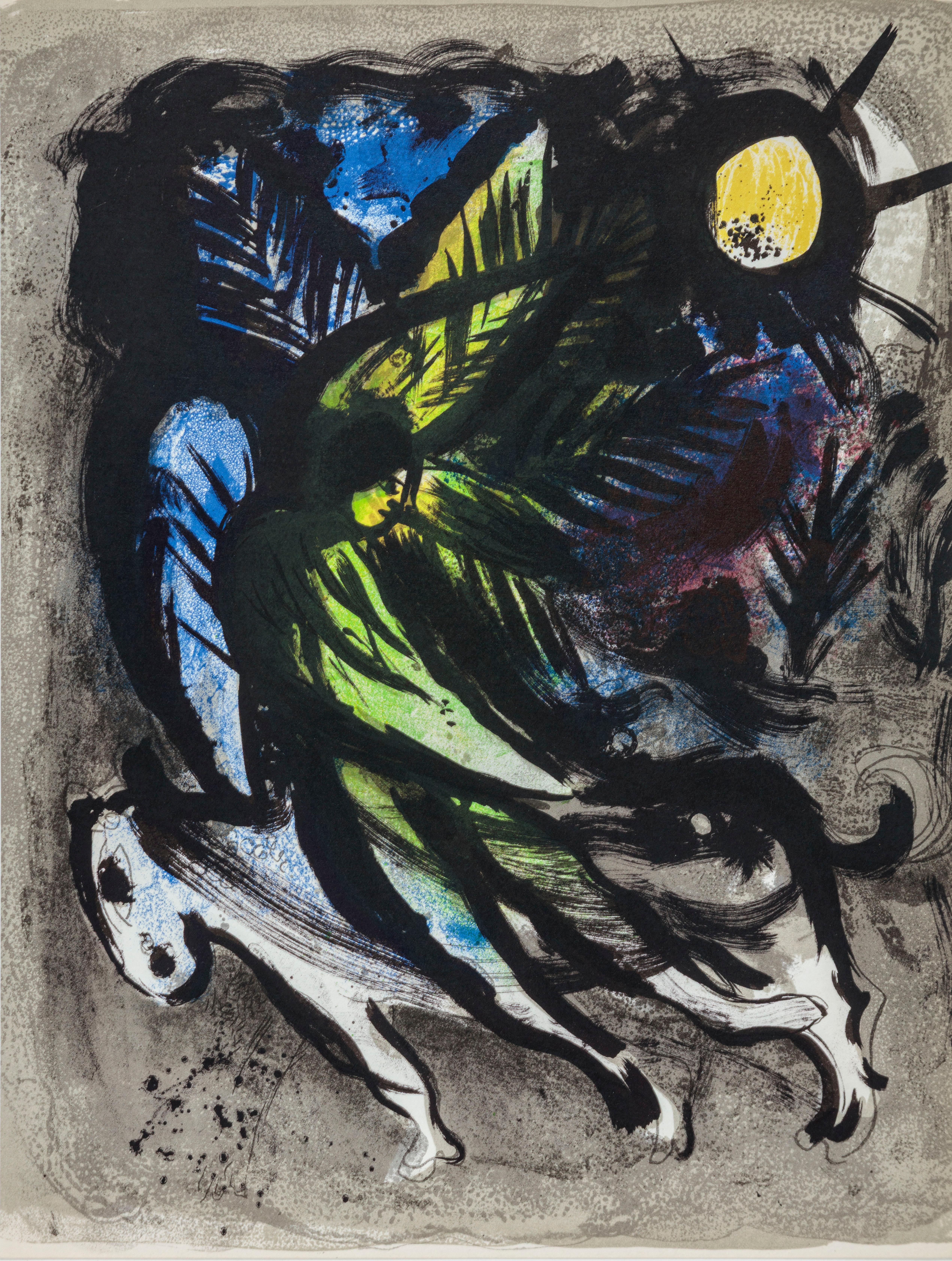 Marc Chagall Figurative Print - L'Ange (The Angel)