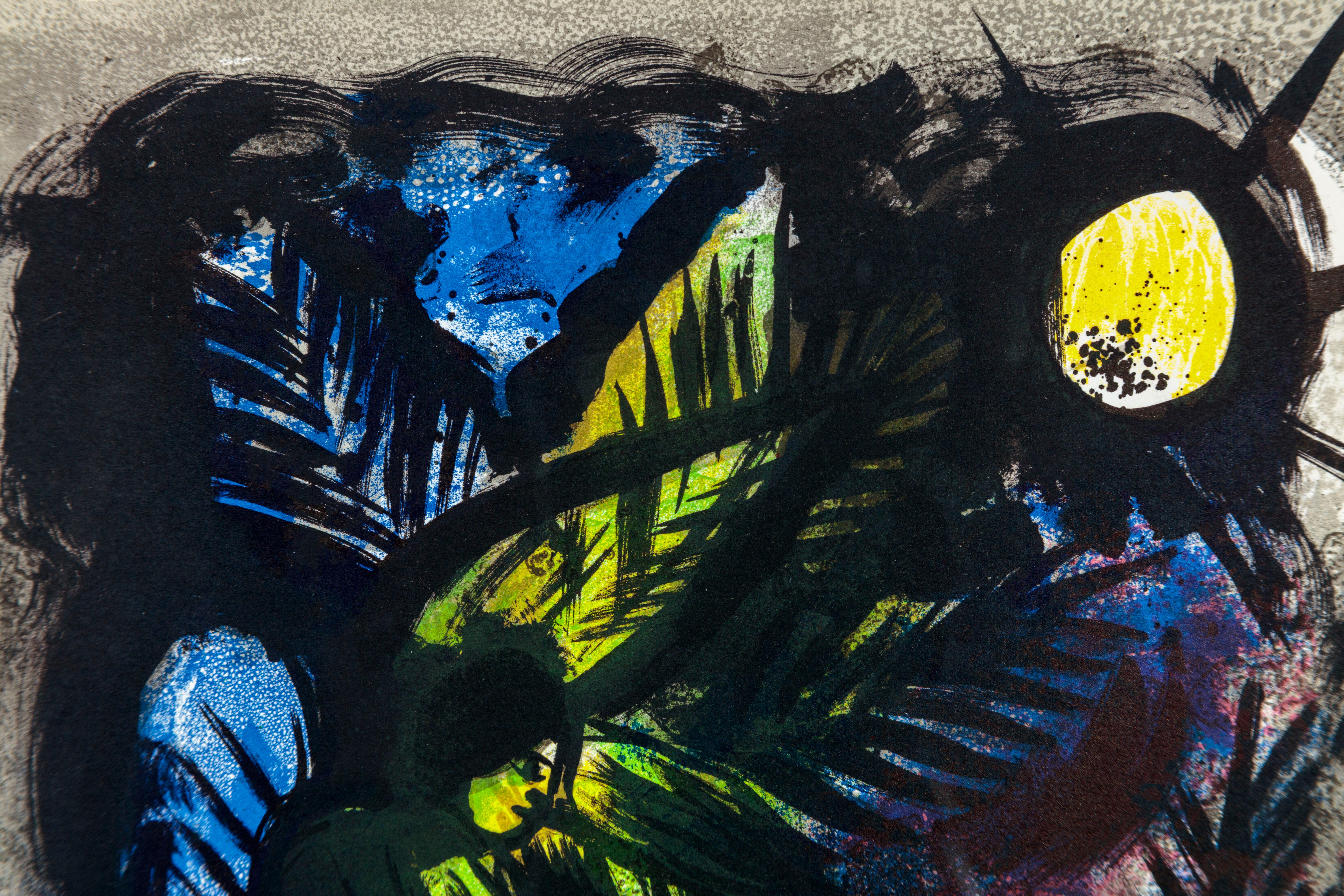 Framed 25 x 22 in

No. 288 in the Catalogue Raisonne of Chagall's lithographs 

This lithograph came from 