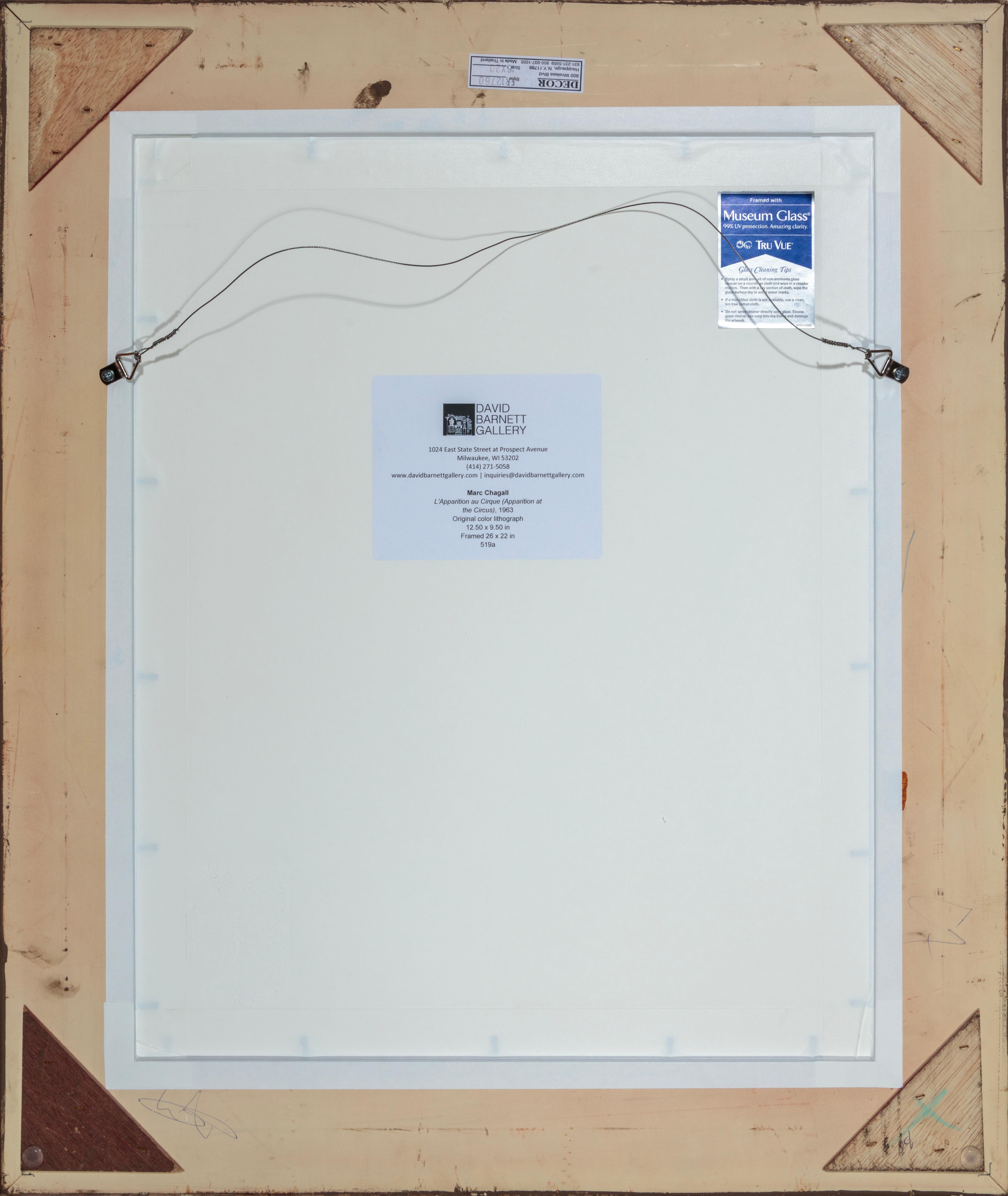 L'Apparition au Cirque (Apparition at the Circus) – Print von Marc Chagall