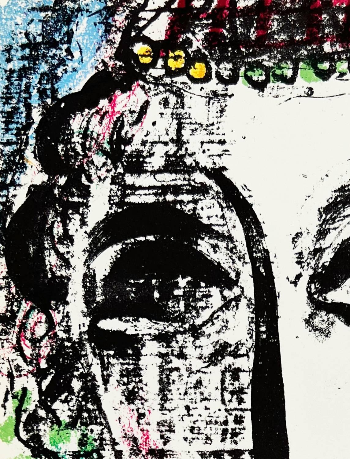 L'apparition au cirque - Moderne Print par Marc Chagall