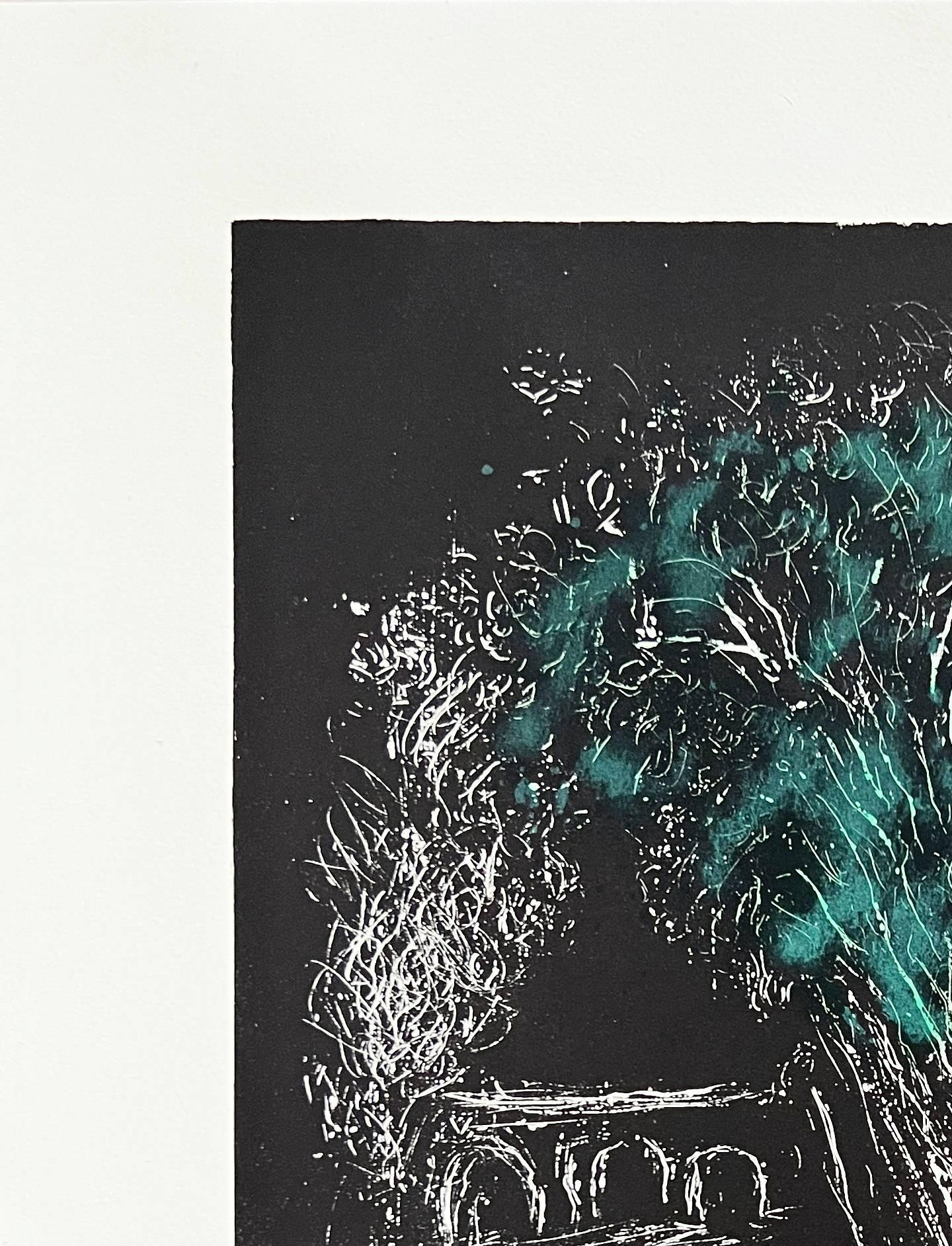 L'Arbre Vert aux Amoureux - Print by Marc Chagall