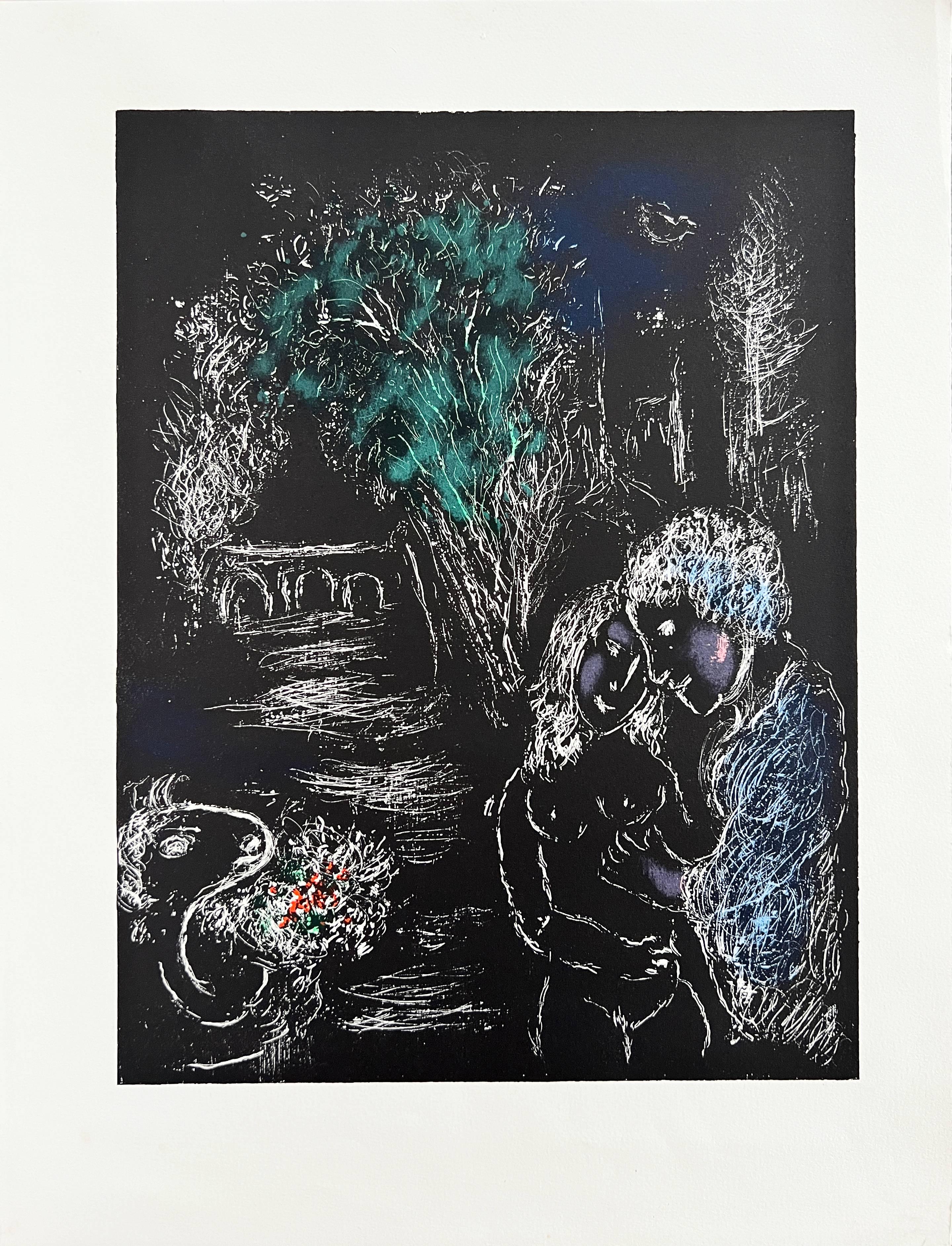 Marc Chagall Print - L'Arbre Vert aux Amoureux