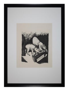 L’Auge II - Lithograph by Marc Chagall - 1925