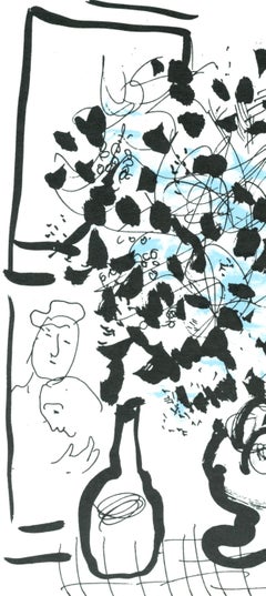 Marc Chagall, El ramo negro y azul, de Chagall, 1957