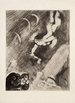 Le Bucheron et Mercure, Radierung von Marc Chagall