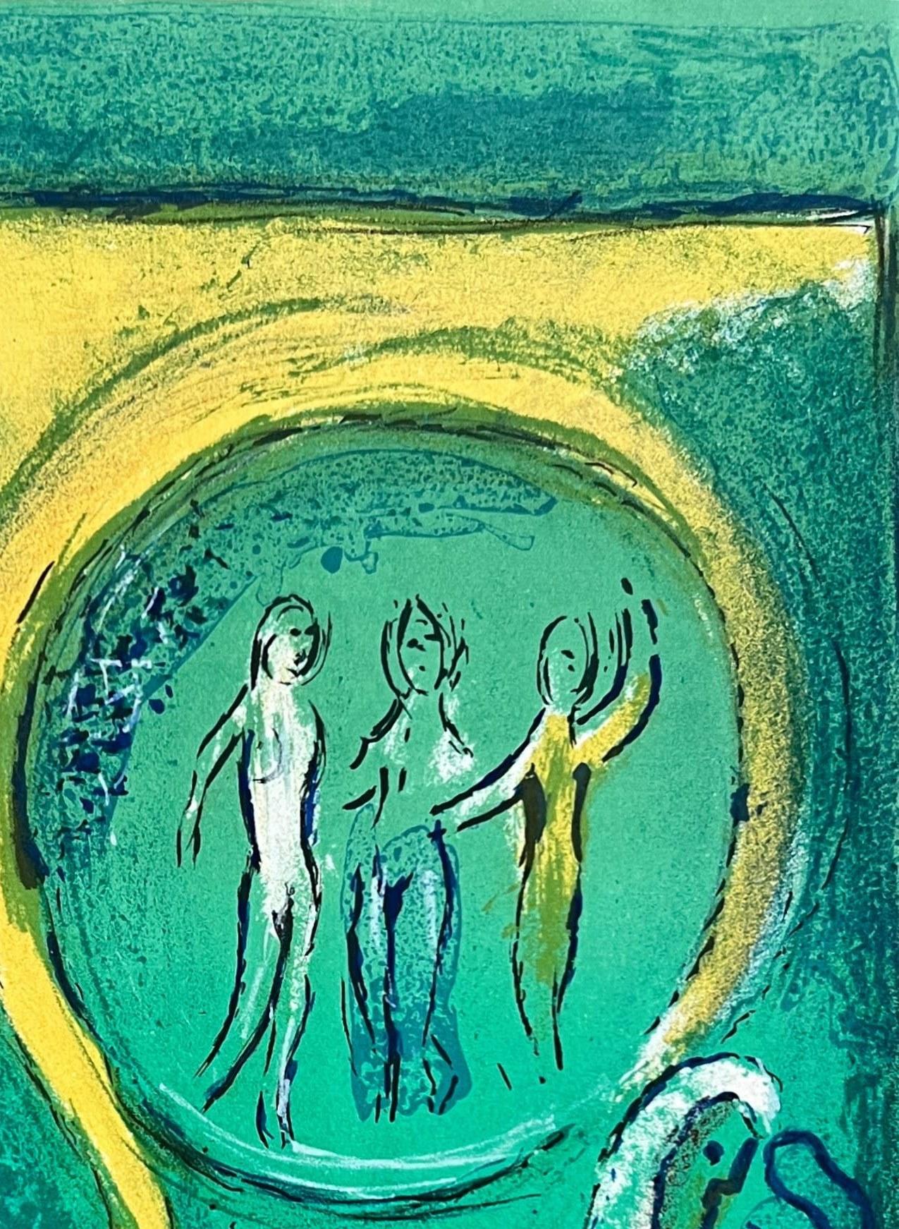 Le Carrousel du Louvre - Blue Print by Marc Chagall