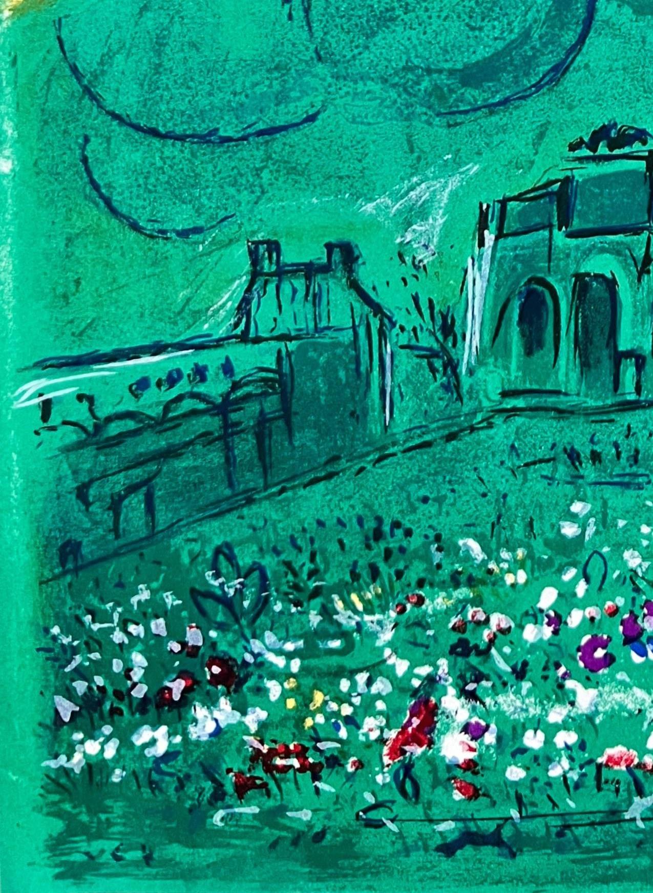 Marc Chagall (1887-1985) - Le Carrousel du Louvre

Lithograph from 1954.

Dimensions of sheet: 38 x 28 cm

Dimensions in frame: 53.2 x 43.2 cm

Publisher: Maeght Éditeur, Paris.

Printer: F. Mourlot, Paris.

Reference: Chagall Lithograph [I], André
