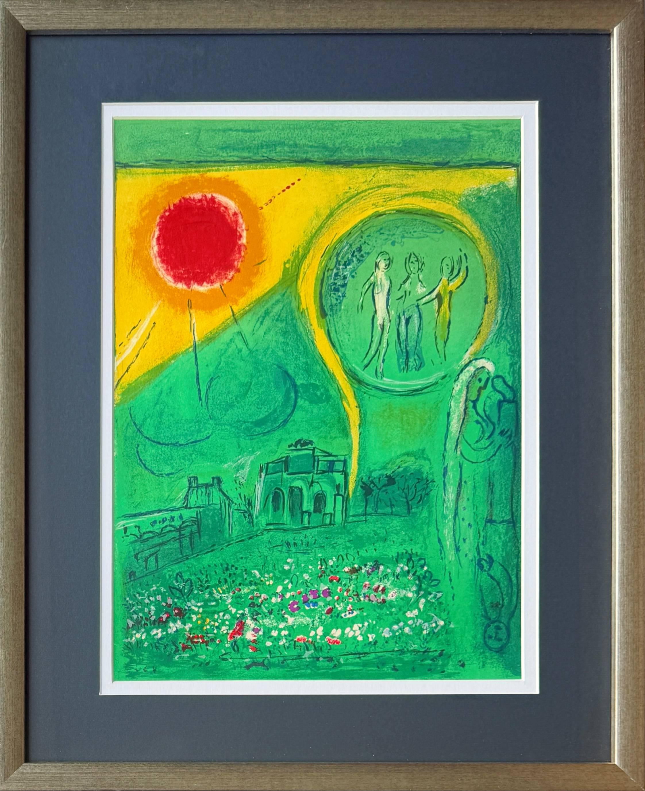 Marc Chagall Print - Le Carrousel du Louvre
