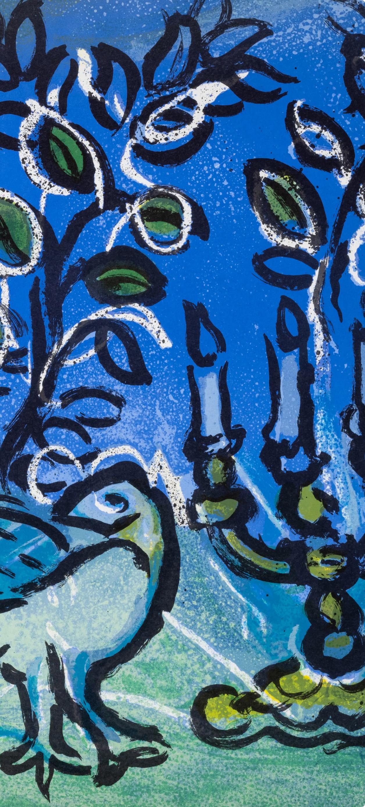 Le Chandelier (Cramer 49; Mourlot 366), Marc Chagall, Vitraux pour Jérusalem in vendita 2