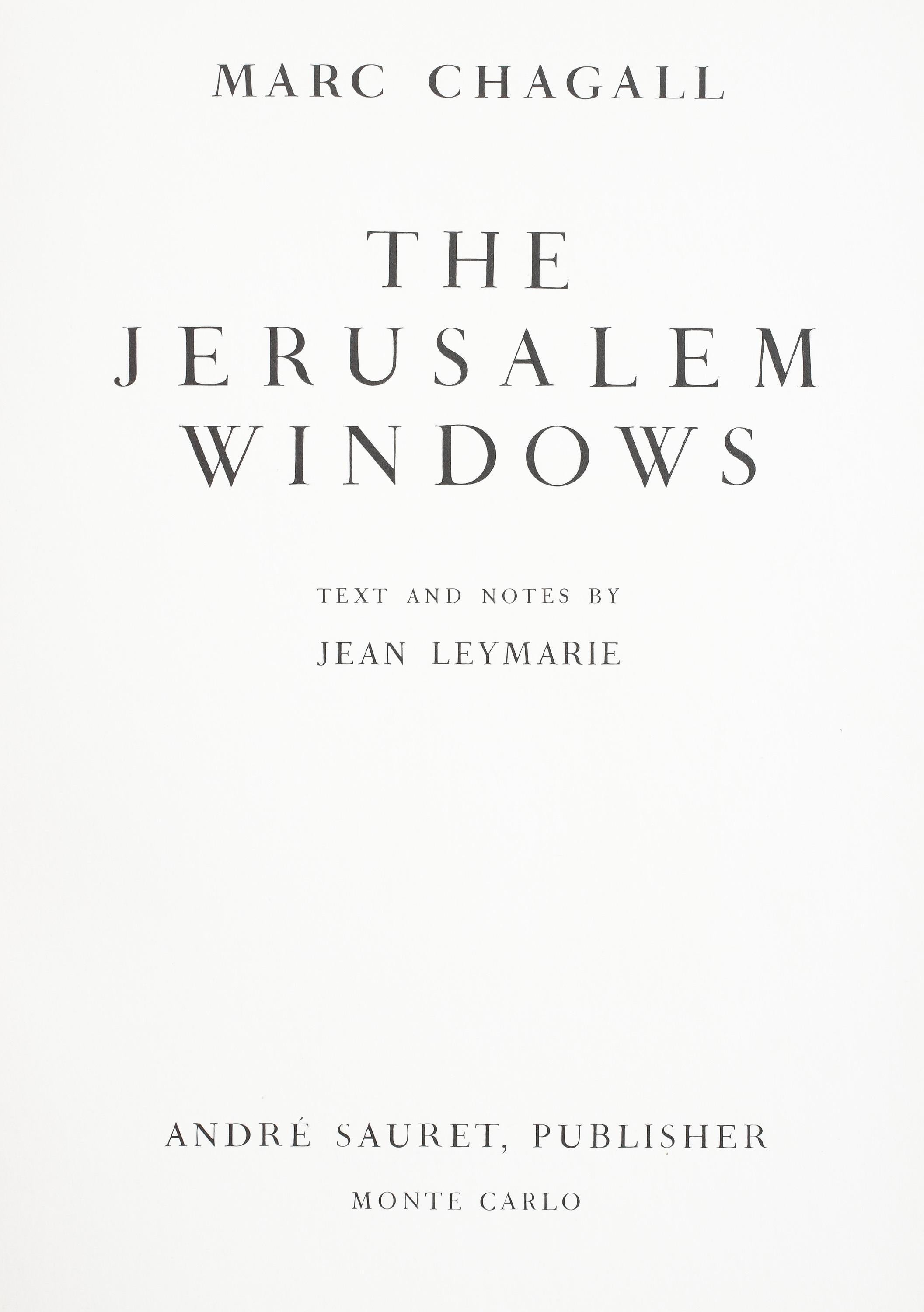 Le Chandelier (Cramer 49; Mourlot 366), Marc Chagall, Vitraux pour Jérusalem in vendita 4