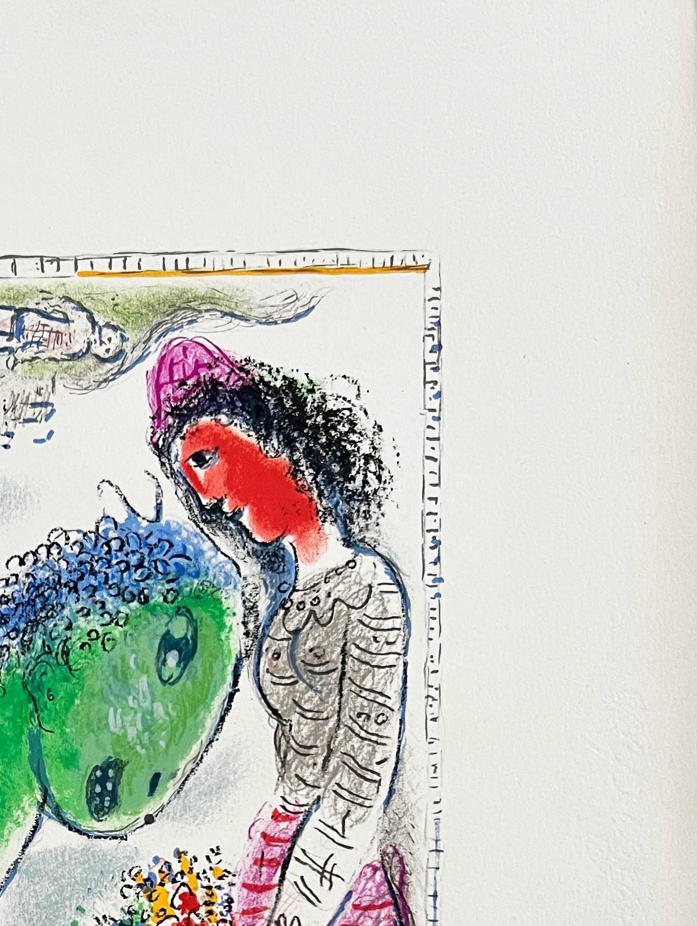 Le Cheval Vert - Modern Print by Marc Chagall