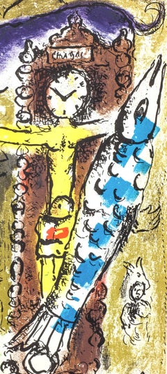 Christus auf der Uhr (Cramer 34; Mourlot 196), Chagall