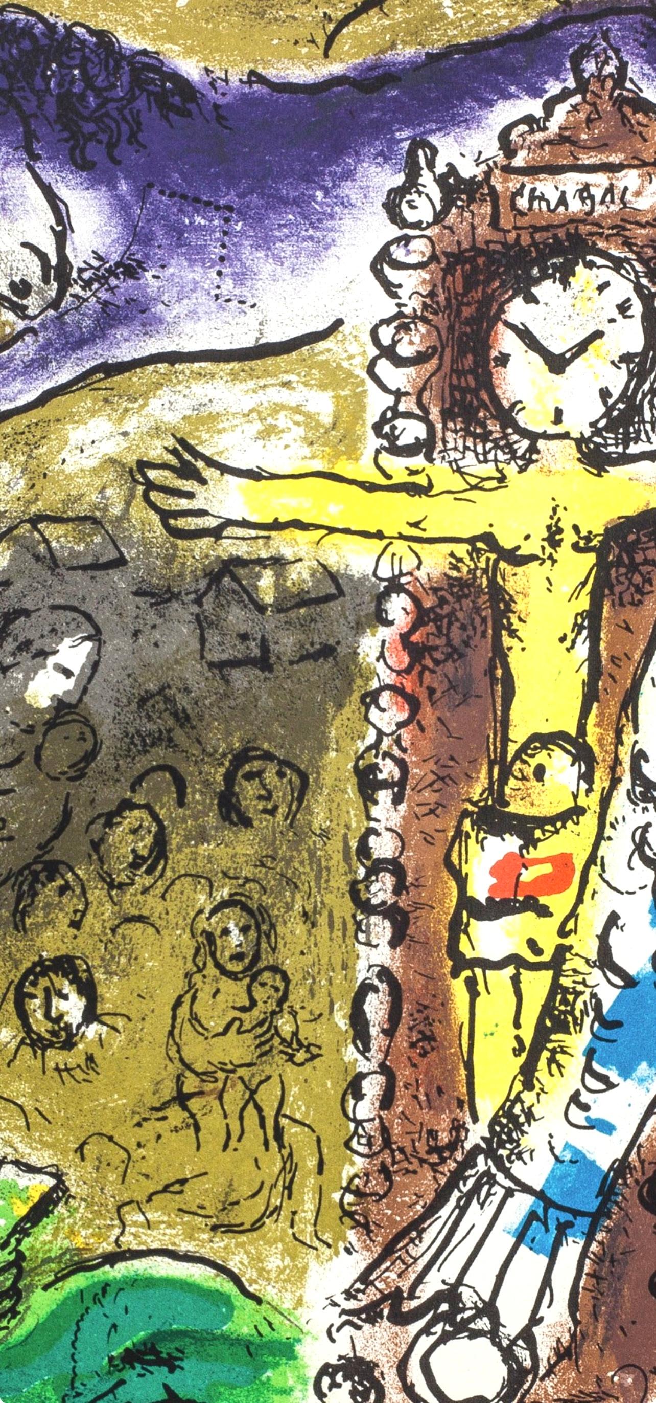 Le Christ à l'horloge (Cramer 34; Mourlot 196), Chagall - Print Expresionista de Marc Chagall