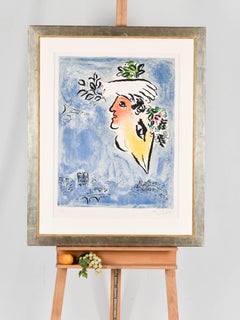 Le ciel blue, Paris - The blue sky of Paris - Lithograph - Hand signed