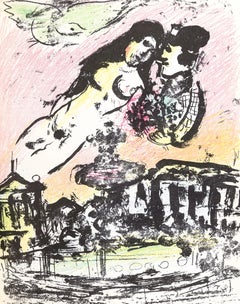Vintage Le Ciel des Amoureux (Cramer 56; Mourlot 393), The Lithographs of Chagall