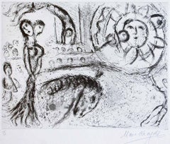 Le Cirque Fantastique - Etching by Marc Chagall - 1967
