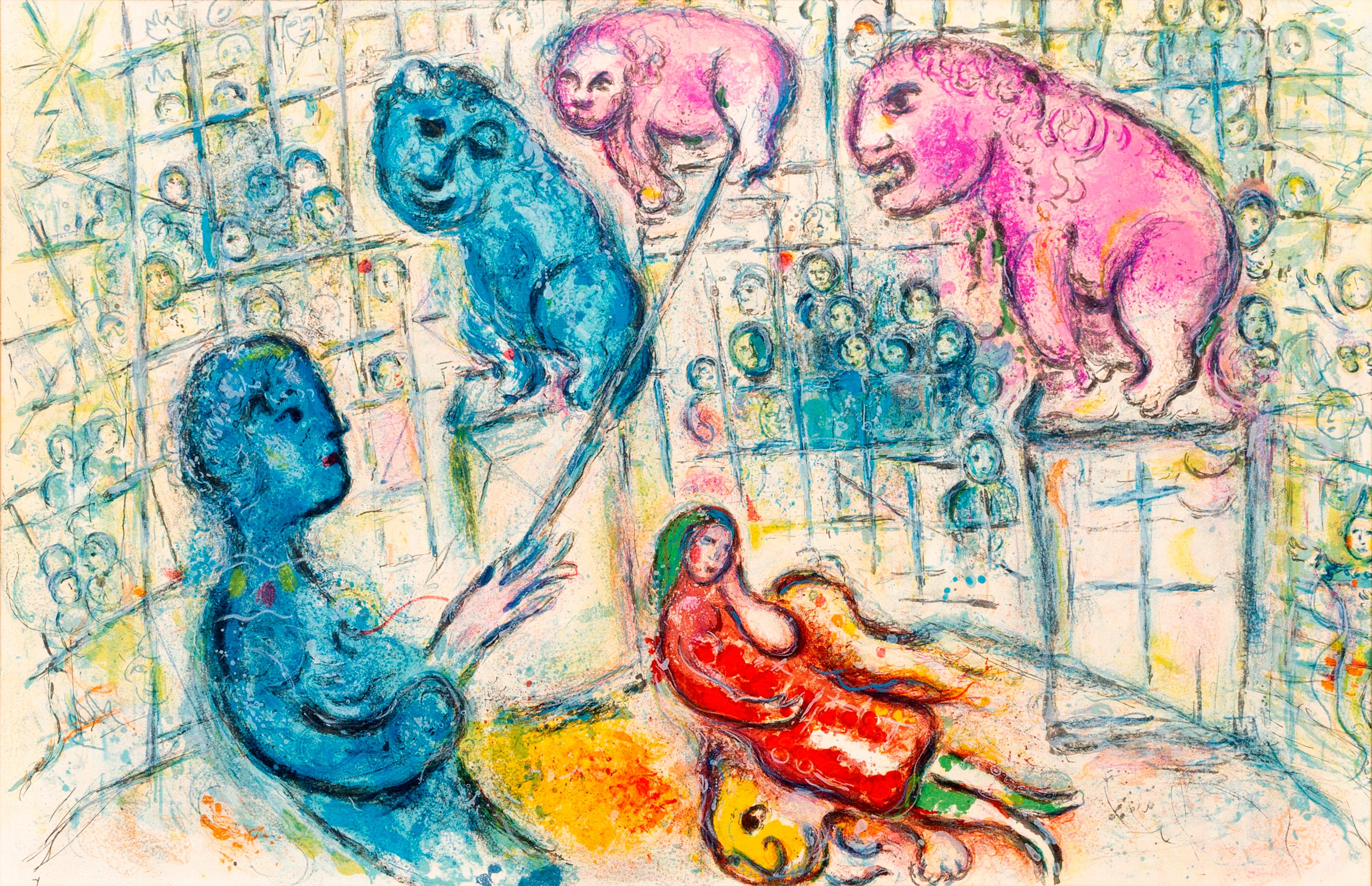 Marc Chagall Figurative Print - Le cirque pl.17