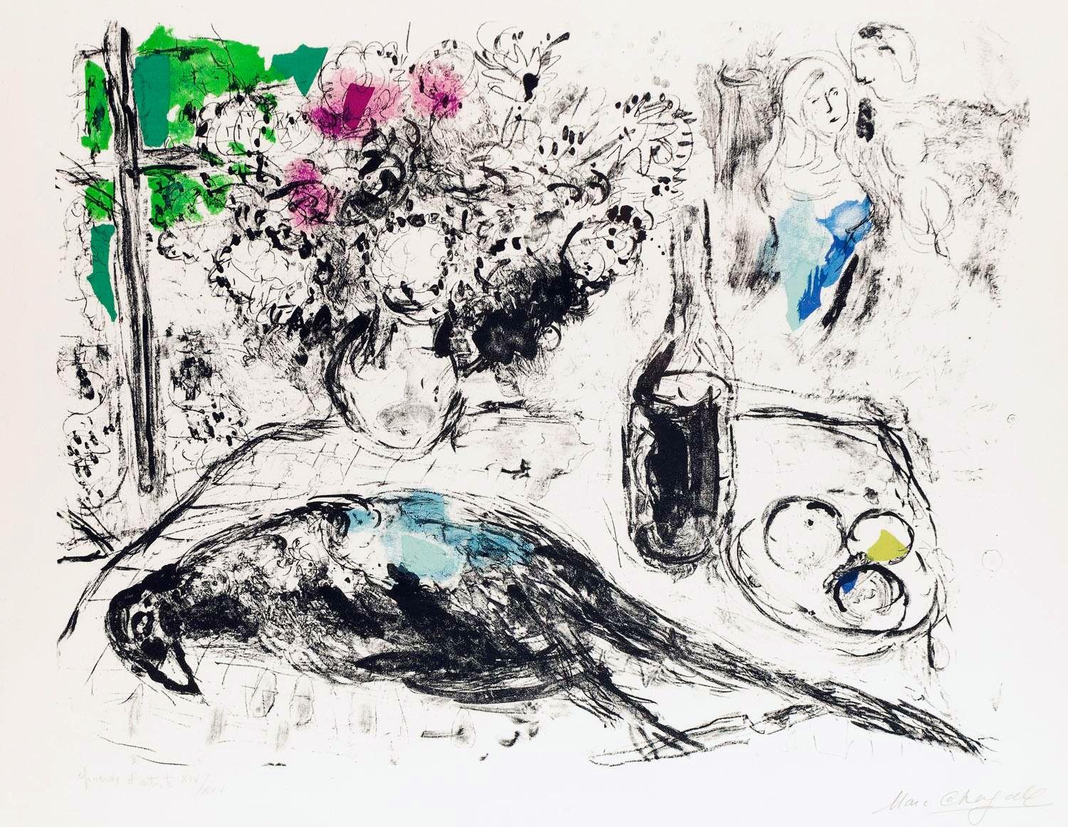 Le Faisan - Print by Marc Chagall