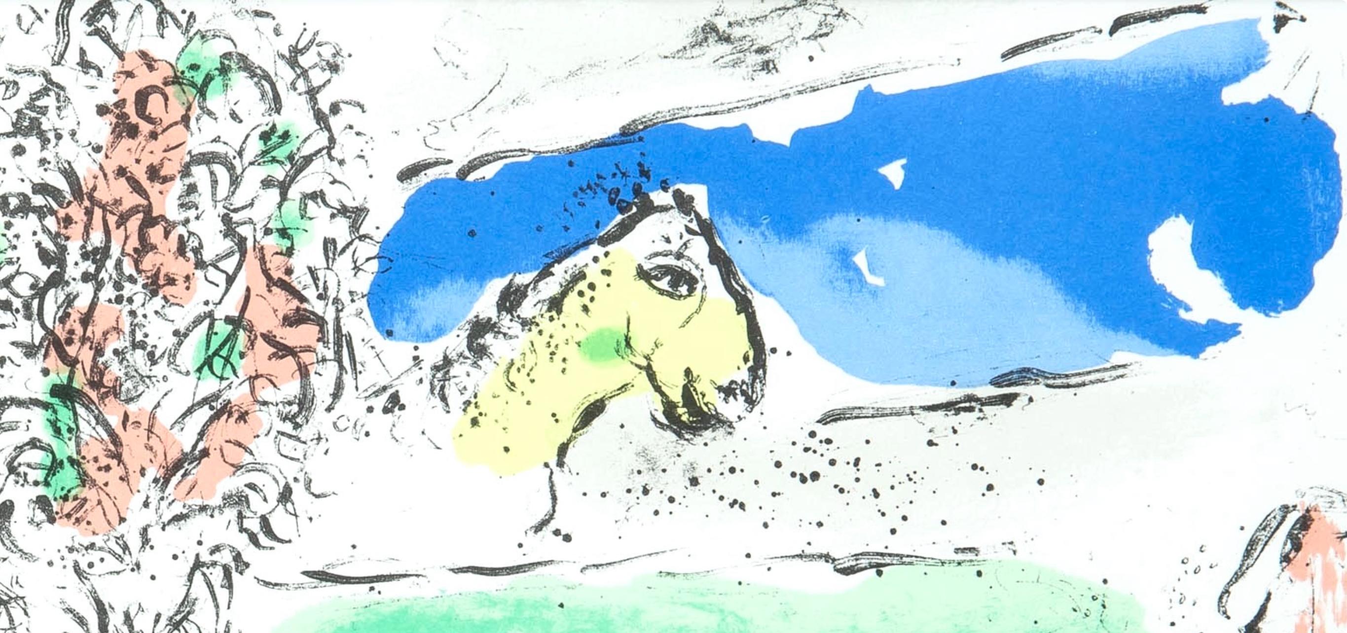 Le fleuve vert (Cramer 95; Mourlot 728; Gaus 95), Chagall (Grau), Figurative Print, von Marc Chagall