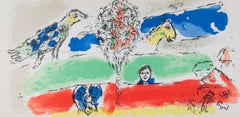 "Le Fleuve Vert (The Green River), M 728, " Original Color Lithograph by Chagall