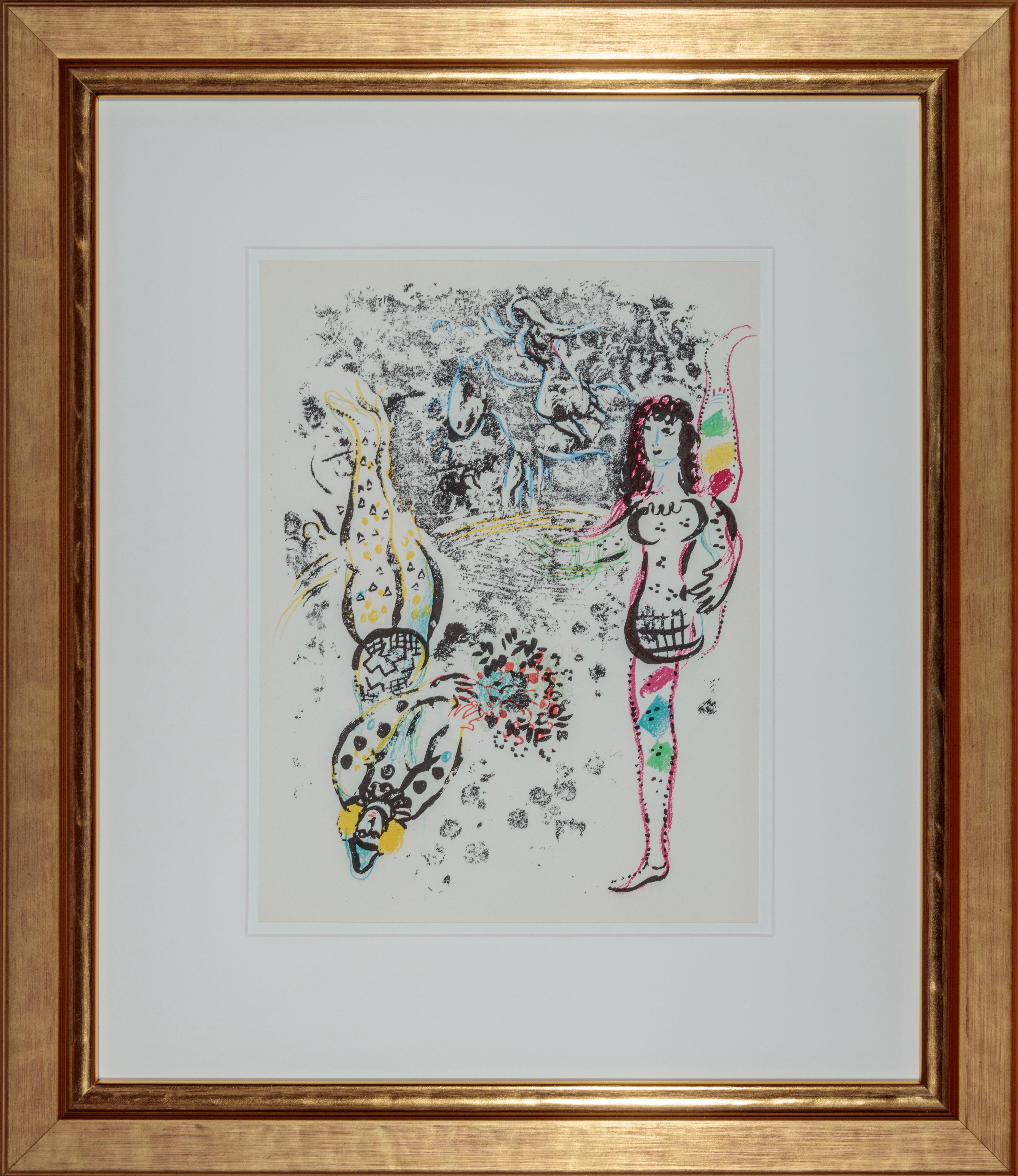 Le Jeu des Acrobates - Print by Marc Chagall