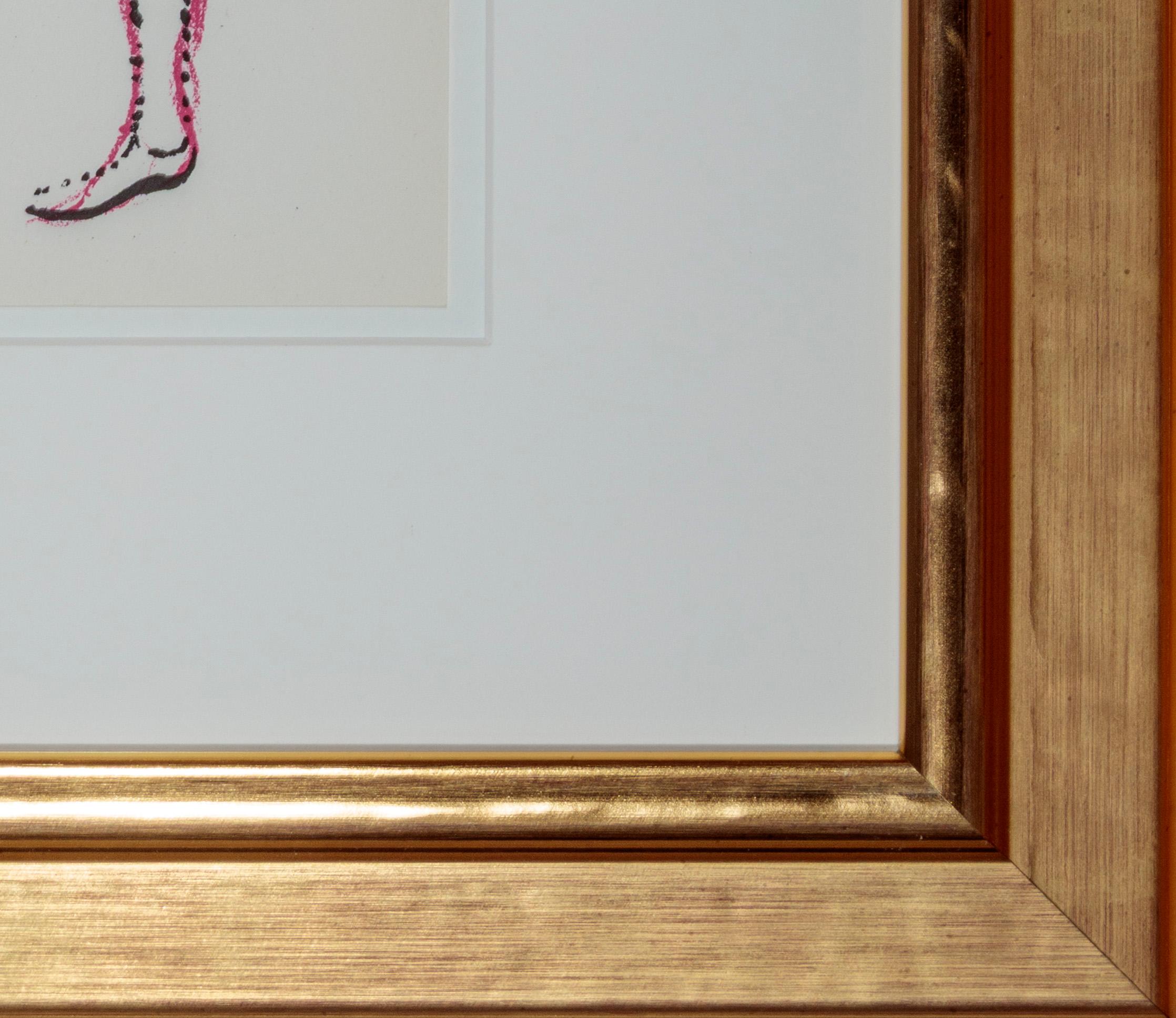 Le Jeu des Acrobates - Gray Figurative Print by Marc Chagall