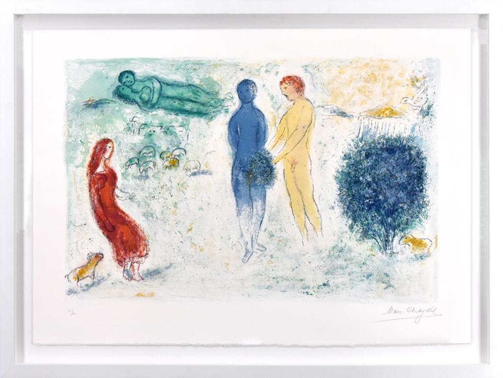 Le Jugement de Chloé (Chloe’s Judgement), from Daphnis et Chloé, 1961 - Print by Marc Chagall