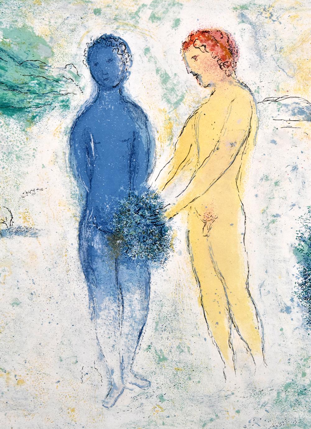 Le Jugement de Chloé (Chloe’s Judgement), from Daphnis et Chloé, 1961 - Modern Print by Marc Chagall