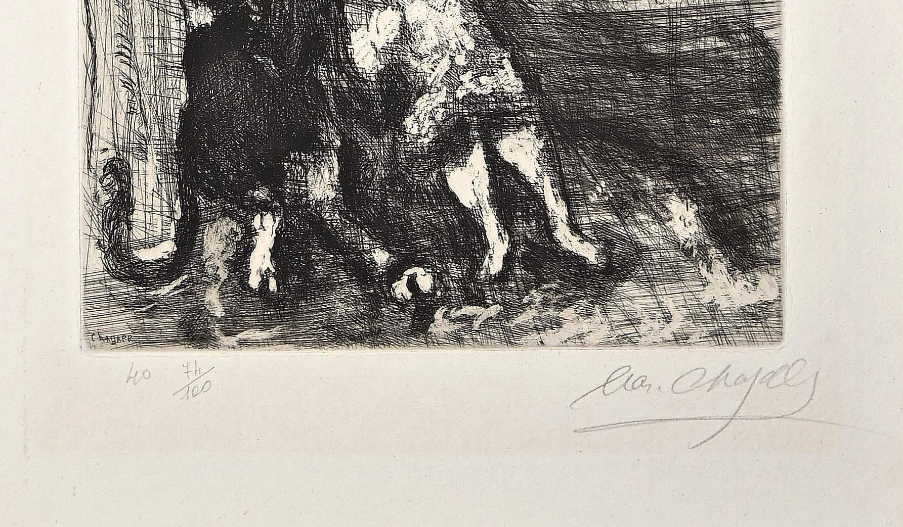 Le Lion Amoureux - Etching by Marc Chagall - 1952 For Sale 1