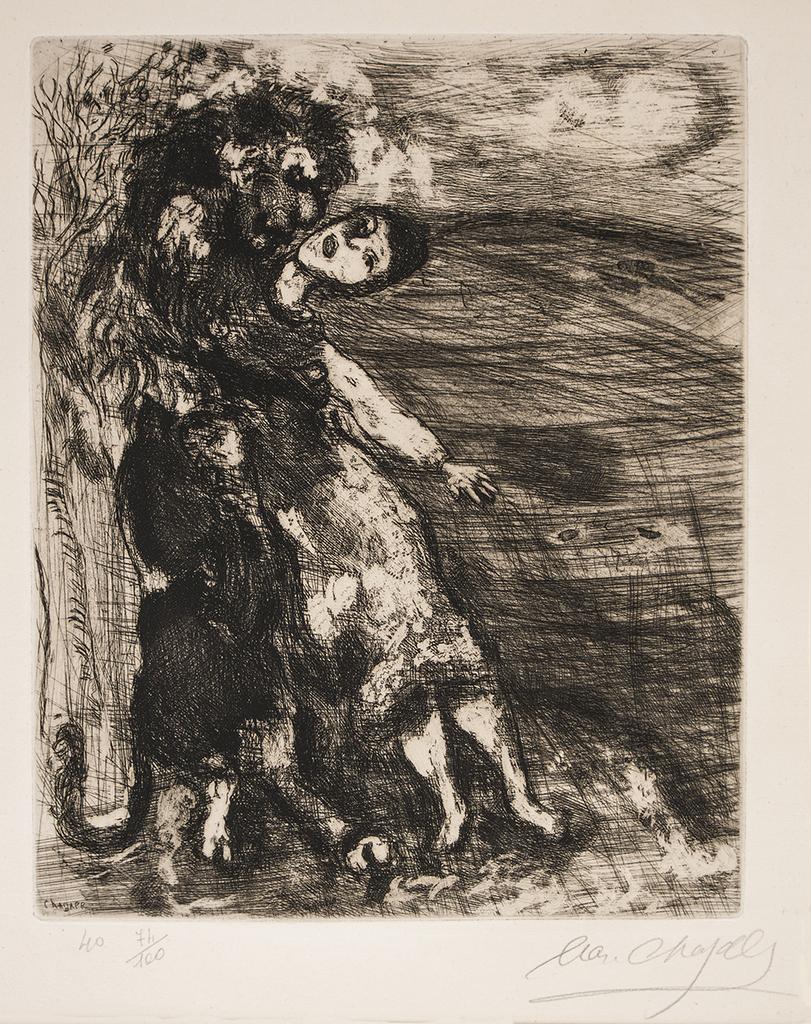 Hand Signed and numbered in pencil. On wide margins. Edition of 74/100. Total book edition of 200.

Very good condition.

From the series "Les Fables de La Fontaine", published by Tériade Éditeur and printed by Maurice Potin, Paris.

Ref. Cramer 22;