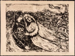 "Il matrimonio", litografia originale, moderna, 1965, firmata