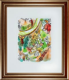 Le Plafond de l'Opera de Paris Lithograph Print, Framed, 1960s, New