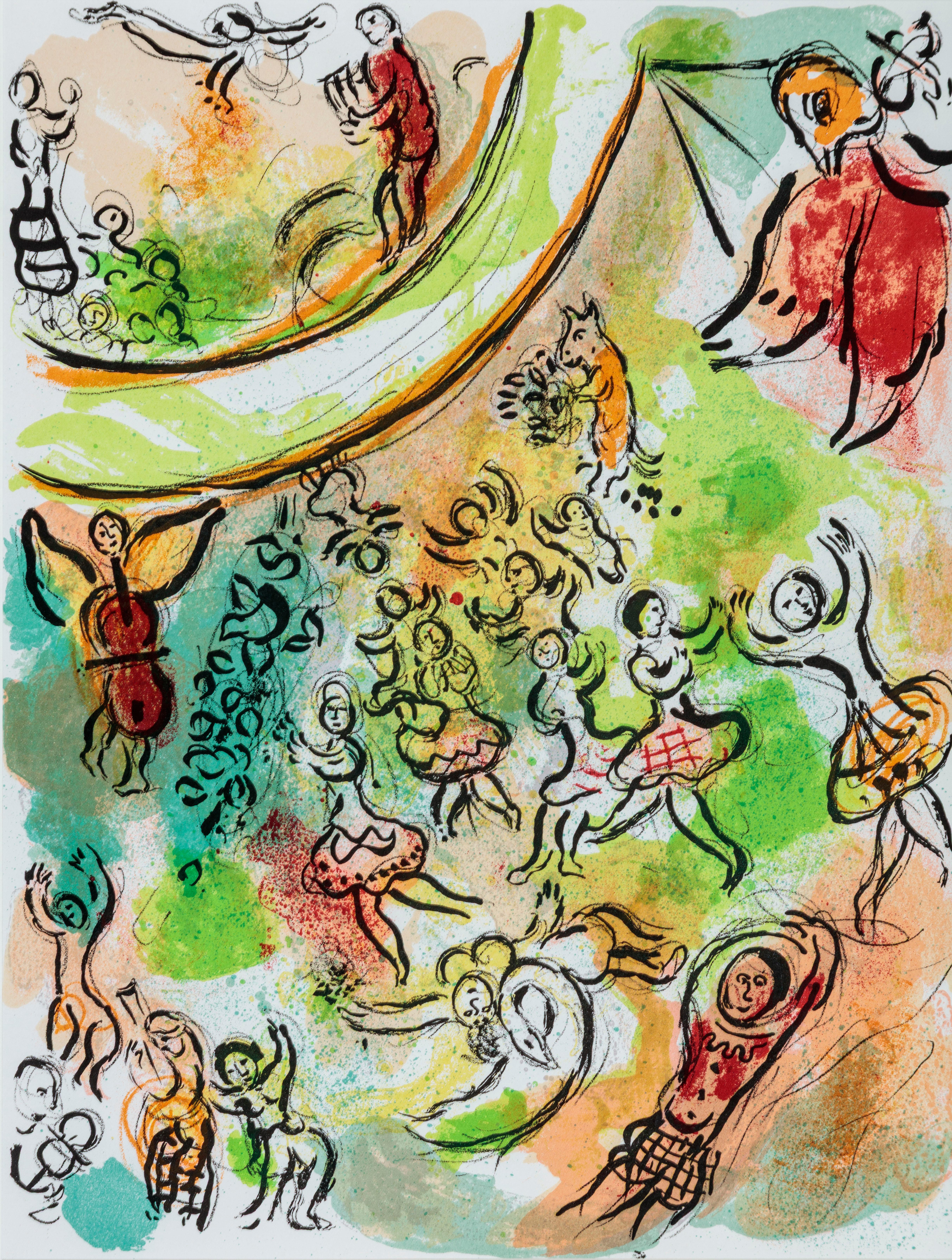 Marc Chagall Figurative Print - Le Plafond de l'Opera de Paris, Frontispice