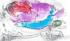 Le poisson bleu (Cramer 34; Mourlot 198), Chagall
