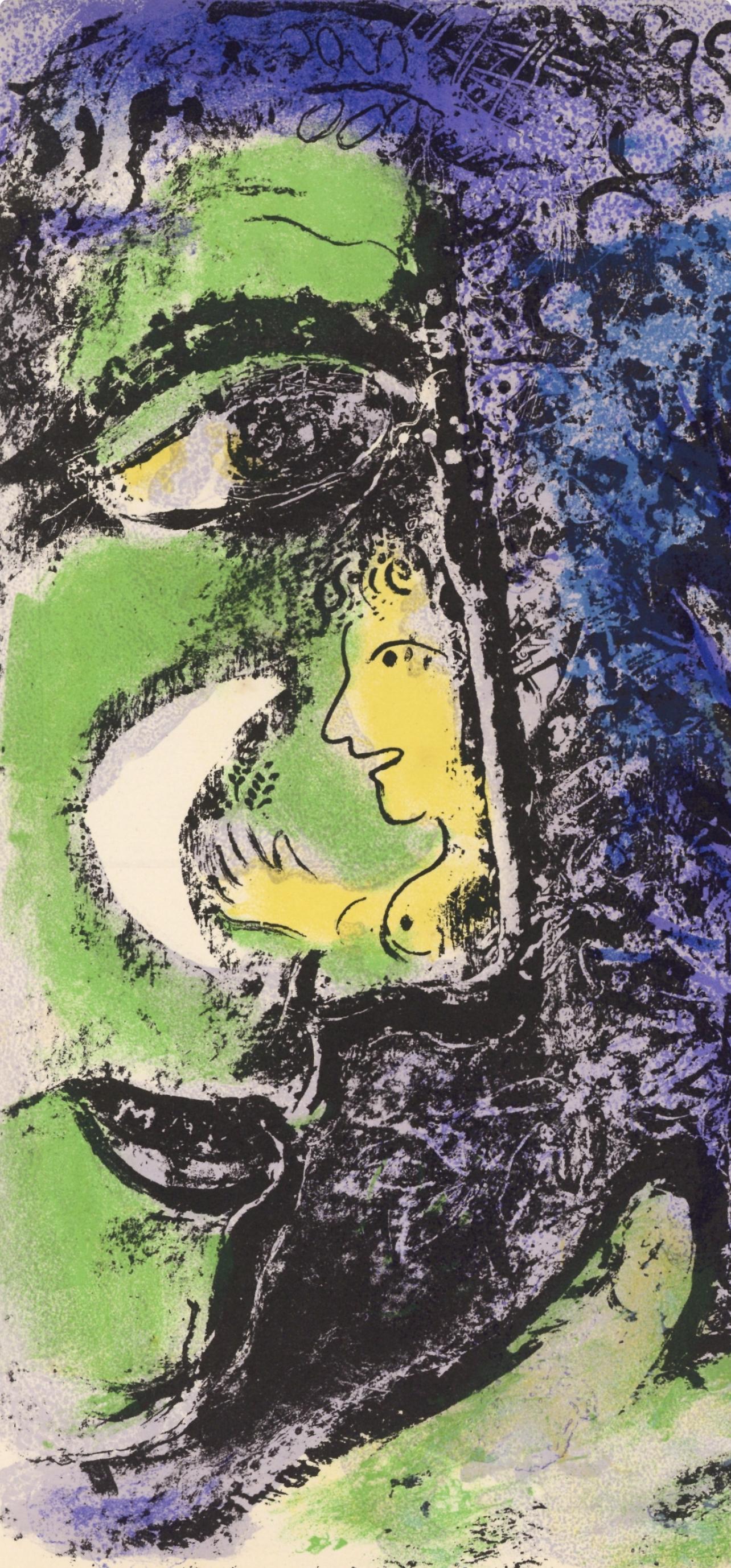 Le Profil et l'Enfant rouge (Cramer 43; Mourlot 284), The Lithographs of Chagall - Print by Marc Chagall