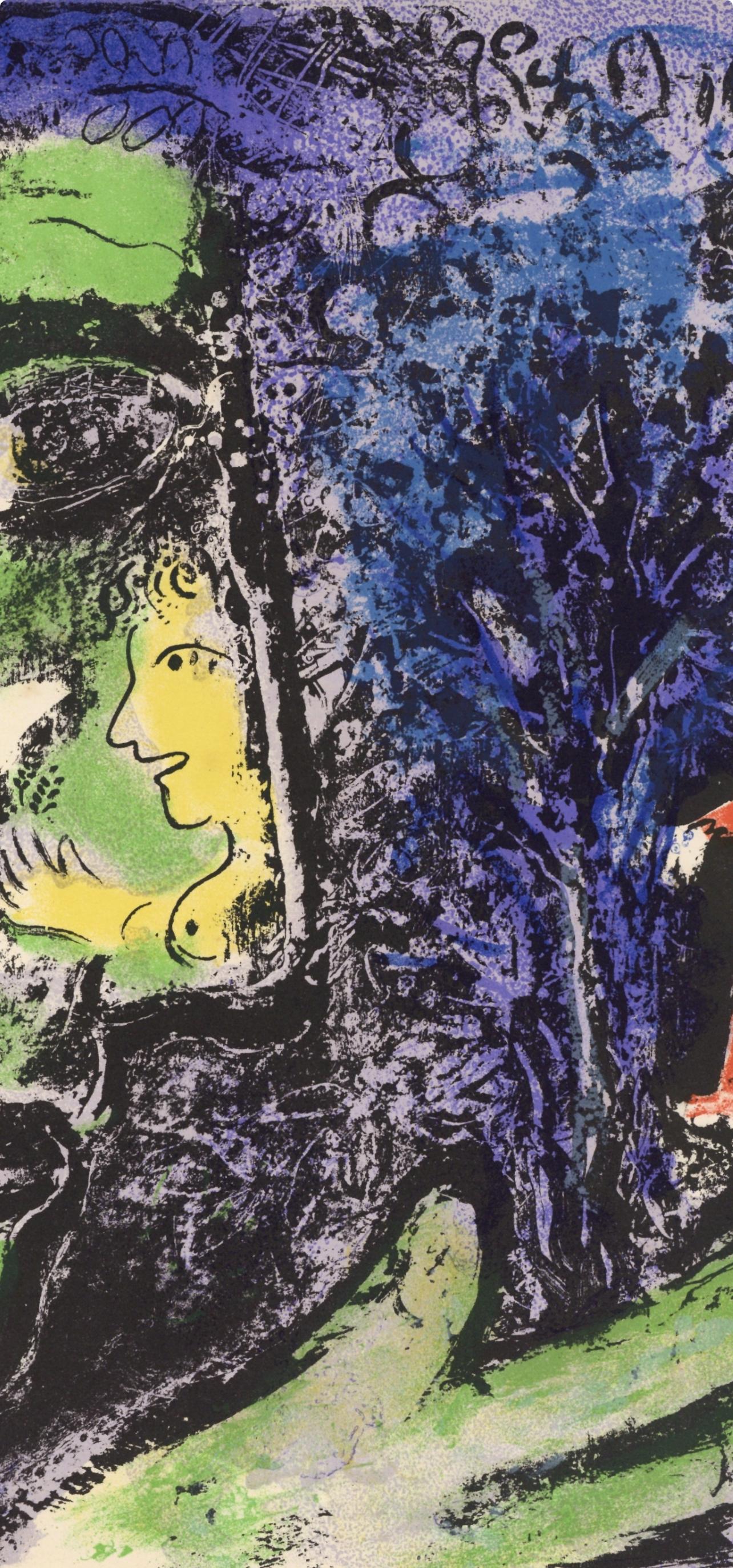 Le Profil et l'Enfant rouge (Cramer 43; Mourlot 284), The Lithographs of Chagall - Expressionist Print by Marc Chagall