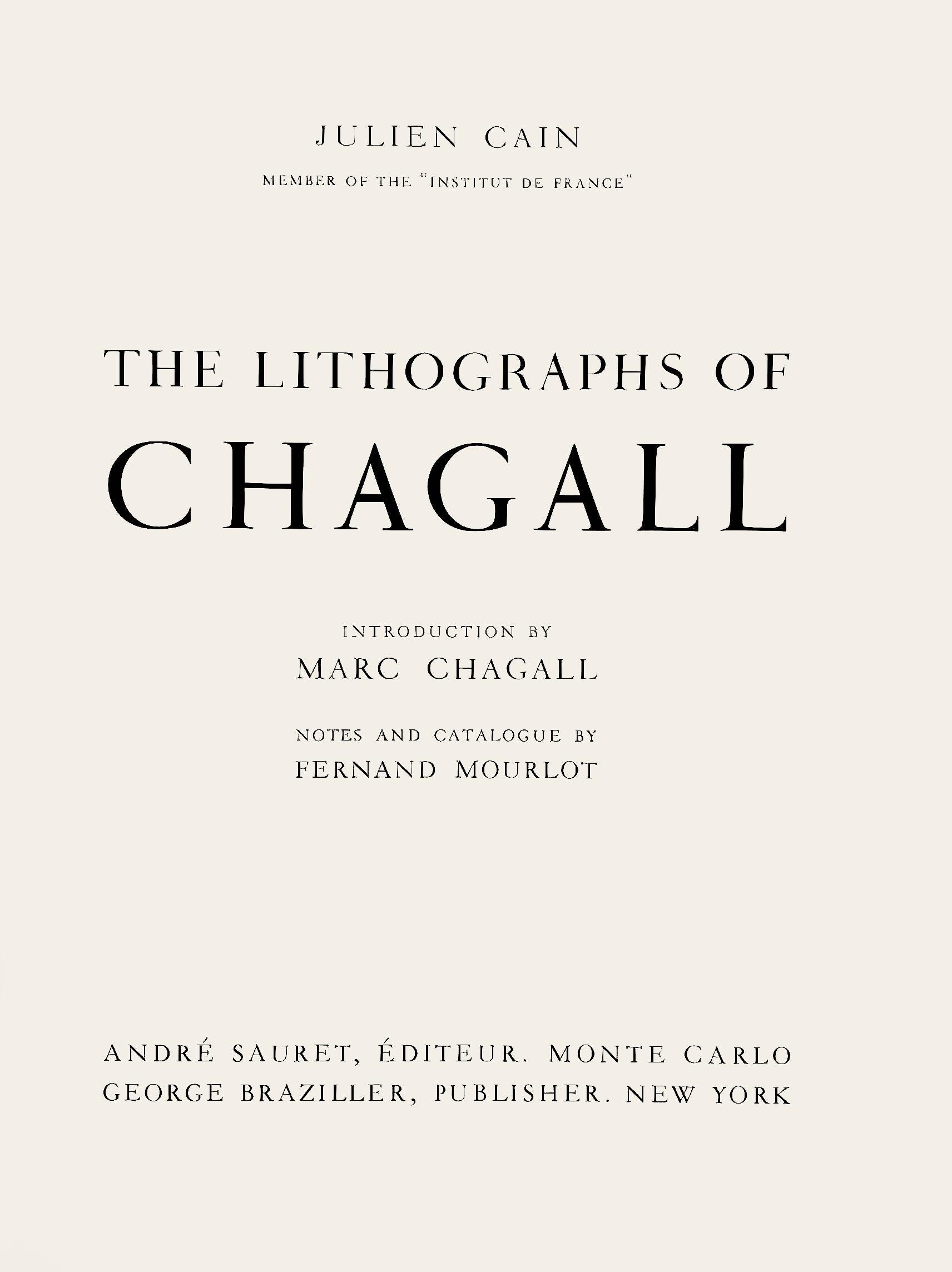 Le Profil et l'Enfant rouge (Cramer 43; Mourlot 284), The Lithographs of Chagall For Sale 1