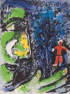Le profil et l'enfant rouge, from the book Chagall Lithographe