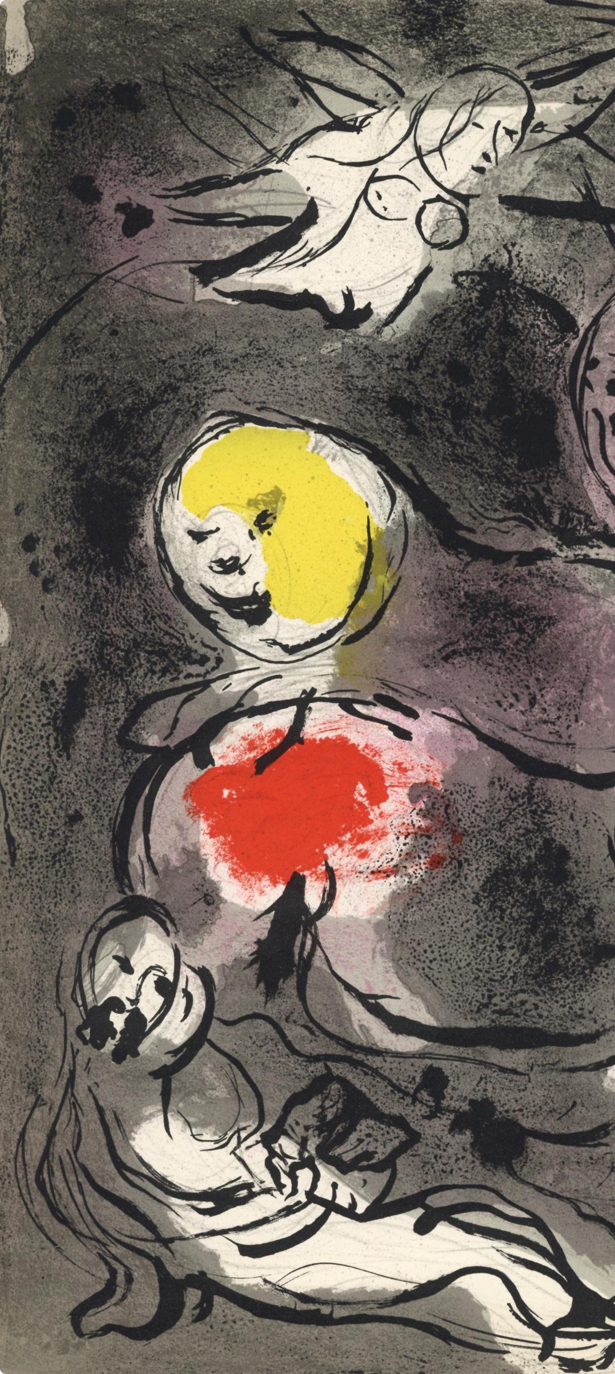 Le prophète Daniel avec les Lions (Mourlot 117-46; Cramer 25) - Print by Marc Chagall