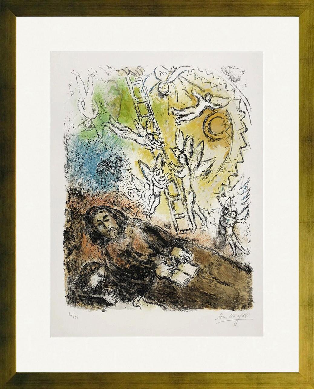 Marc Chagall Figurative Print – LE PROPHETE (MOURLOT 713)
