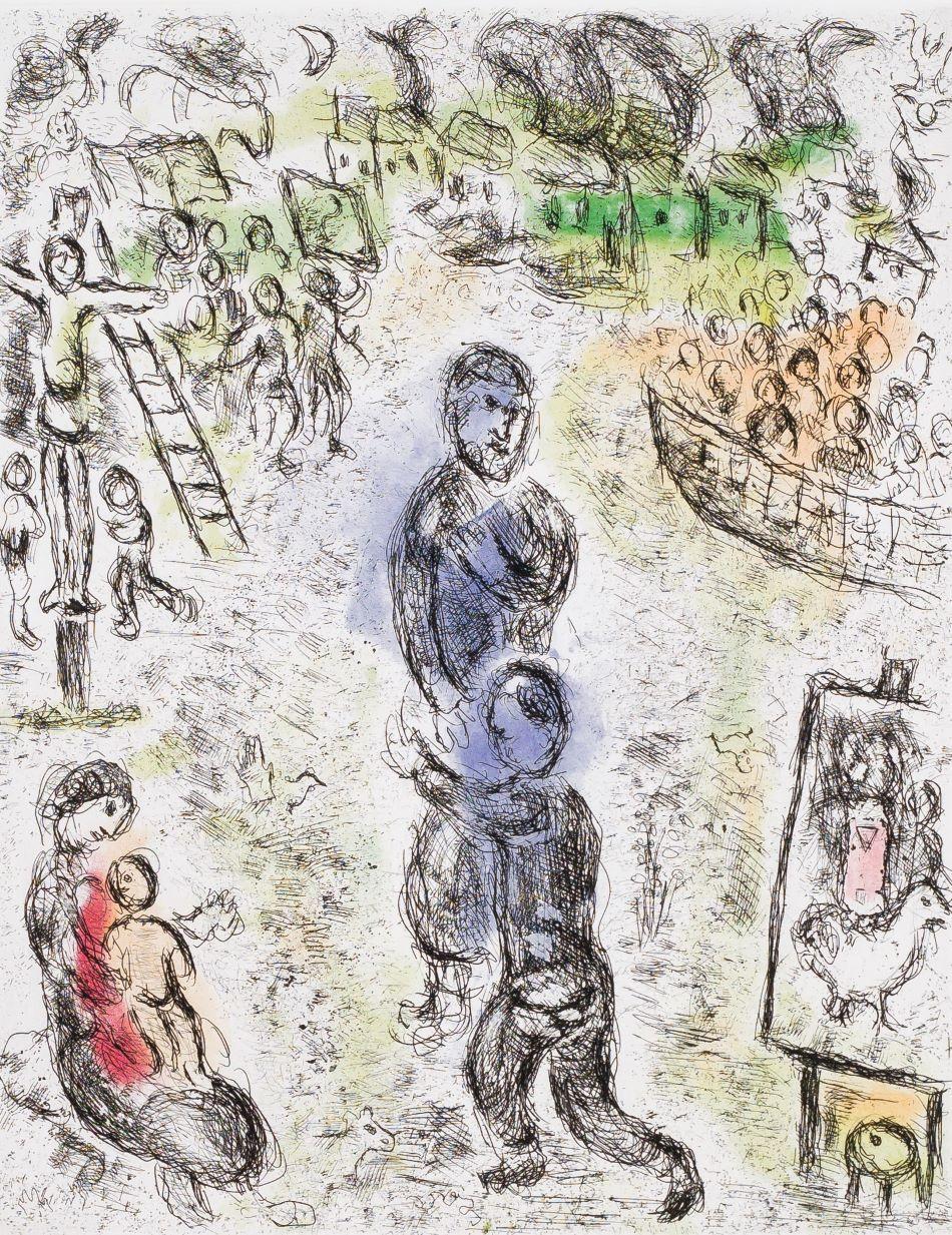Le Retour de l'Enfant Prodigue, 1981 (Les Songes #3) – Print von Marc Chagall
