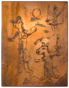 Le Rêve de L’Âne (The Donkey's Dream) - Original Copper Plate for the Etching