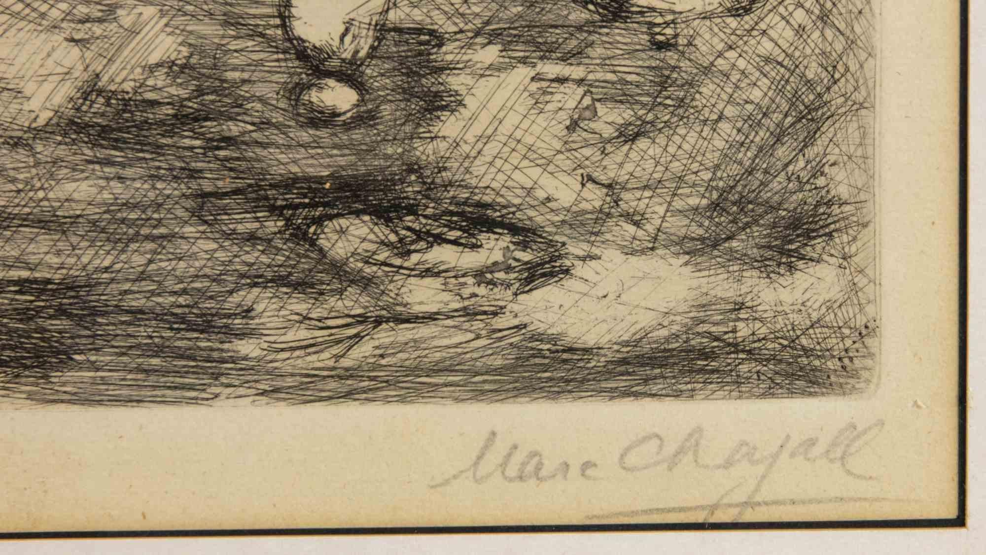 Le Rieurs et les Poissons - Etching by Marc Chagall - 1952 For Sale 3