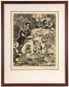 Le Rieurs et les Poissons - Radierung von Marc Chagall - 1952