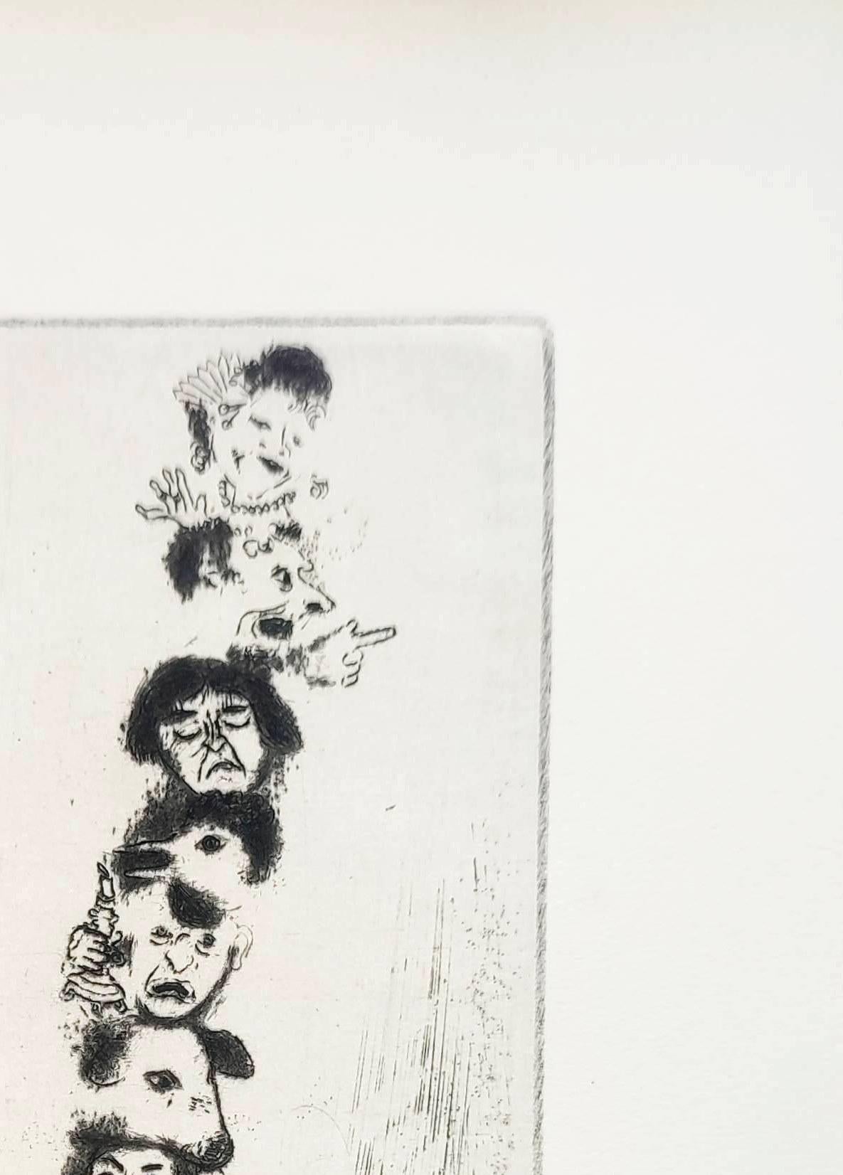 Le Sept Péchés Capitaux - Beige Print by Marc Chagall